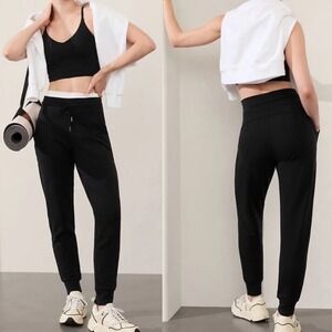 Athleta Balance Joggers Black Womens Size Large Petite NEW Tencel NWT